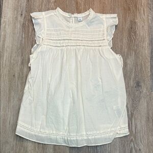 Old Navy Cream Ruffle Sleeve Blouse